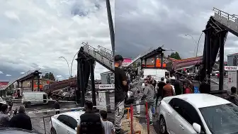 Ankara'da Üst Geçide Çarpan Kamyon Yıkıma Neden Oldu: 3 Yaralı