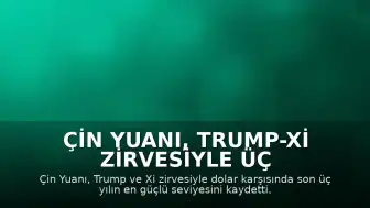 Çin Yuanı, Trump-Xi Zirvesiyle Üç Yılın Zirvesini Gördü