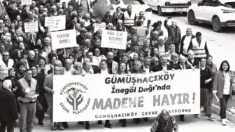 Gümüşhacıköylüler Maden İhalelerine Karşı Miting Düzenledi