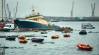 Boğaz'da Gemi Karaya Oturdu: İstinye Sahili'nde Tehlikeli Anlar