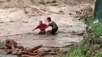 Hatay'da Sel Sonrası Dere Yatağındaki Kütükler Toplandı