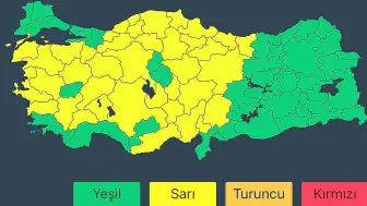 İçişleri Bakanlığı'ndan 14 Mayıs Perşembe Günü İçin Kuvvetli Yağış Uyarısı