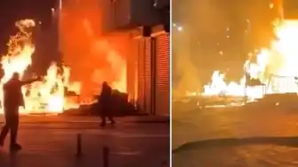 İstanbul'da İş Yerinde Patlama ve Yangın: Çok Sayıda Dükkan Zarar Gördü