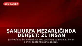 Şanlıurfa Mezarlığında Dehşet: 21 İnsan Cenini Bulundu