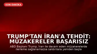 Trump'tan İran'a Tehdit: Müzakereler Başarısız Olursa Saldırılara Yeniden Başlayabiliriz