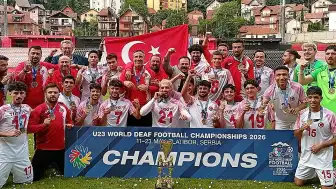 Türkiye U23 İşitme Engelliler Futbol Şampiyonası'nda Şampiyon Oldu