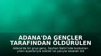 Adana'da Gençler Tarafından Öldürülen Yılan Kamerada