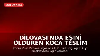 Dilovası'nda Eşini Öldüren Koca Teslim Oldu