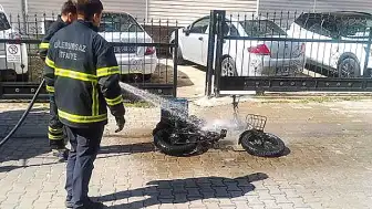 Elektrikli Bisiklet Bataryası Patladı: Sürücü Yaralandı