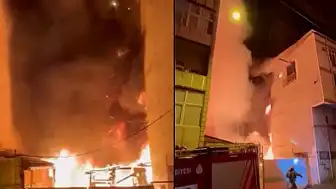 İstanbul'da Depo Yangını 3 Binaya Sıçradı