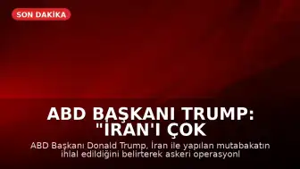 ABD Başkanı Trump: "İran'ı çok sert vuracağız"