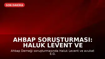 Ahbap Soruşturması: Haluk Levent ve 13 Kişi Tutuklandı