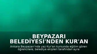 Beypazarı Belediyesi'nden Kur'an Kursu Öğrencilerine İkram