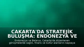 Cakarta'da Stratejik Buluşma: Endonezya ve Belarus Arasında 7 Mutabakat Zaptı İmzalandı