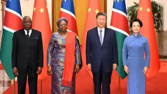 Çin Cumhurbaşkanı Xi Jinping ve Namibya Cumhurbaşkanı Nandi-Ndaitwah Beijing'de Bir Araya Geldi