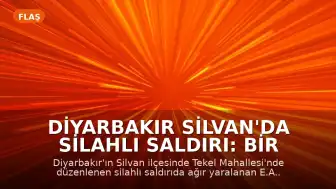 Diyarbakır Silvan'da Silahlı Saldırı: Bir Kişi Hayatını Kaybetti