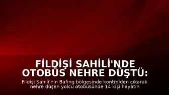 Fildişi Sahili'nde otobüs nehre düştü: 14 ölü, 40 yaralı