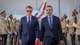 Fransa Cumhurbaşkanı Emmanuel Macron Suriye'ye Resmi Ziyarette Bulundu