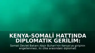 Kenya-Somali Hattında Diplomatik Gerilim: Somali Bakanı'nın Girişine İzin Verilmedi