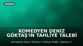 Komedyen Deniz Göktaş'ın Tahliye Talebi İstanbul 5. Asliye Ceza Mahkemesi Tarafından Reddedildi