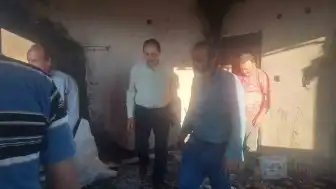 MESOB Başkanı Şevket Keskin, Yangın Mağduru Esnafı Ziyaret Etti