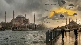 Meteoroloji Genel Müdürlüğü'nden 5 İl İçin Sarı Kodlu Sağanak Uyarısı