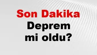 Muğla Datça'da Deprem Gerçekleşti: 08 Temmuz 2026