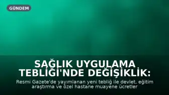Sağlık Uygulama Tebliği'nde Değişiklik: Muayene Katılım Paylarına Büyük Zam Yapıldı