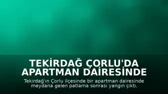 Tekirdağ Çorlu'da Apartman Dairesinde Patlama ve Yangın Meydana Geldi