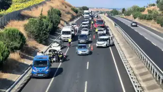 Tekirdağ-İstanbul Kara Yolunda 7 Aracın Karıştığı Zincirleme Kaza: 1 Yaralı