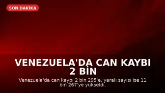 Venezuela'da Can Kaybı 2 Bin 295'e Ulaştı: 7 Günlük Ulusal Yas İlan Edildi