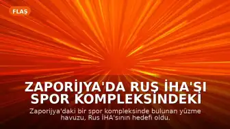 Zaporijya'da Rus İHA'sı Spor Kompleksindeki Yüzme Havuzuna Düştü