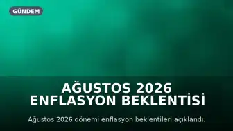 Ağustos 2026 Enflasyon Beklentisi Açıklanıyor: TÜİK Tahminleri Ne Durumda?