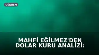 Mahfi Eğilmez'den Dolar Kuru Analizi: 'Gerçek Değer 65 TL Olmalıydı'