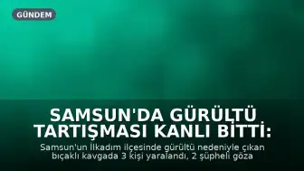 Samsun'da Gürültü Tartışması Kanlı Bitti: 3 Yaralı, 2 Şüpheli Gözaltında