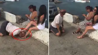 Sosyal Medyada Paylaşılan Görüntüler Şaşkınlık Yarattı: A.A. Önce Ayak Öptü, Sonra Havlamaya Başladı