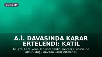 A.İ. Davasında Karar Ertelendi: Katil C.O. Firari