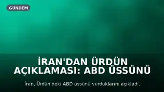 İran'dan Ürdün Açıklaması: ABD Üssünü Vurduk