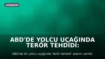 ABD'de Yolcu Uçağında Terör Tehdidi: 25 yaşındaki Y.Y. Tutuklandı