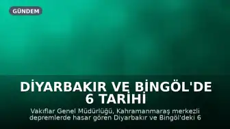 Diyarbakır ve Bingöl'de 6 Tarihi Cami Deprem Sonrası Yeniden İbadete Açıldı