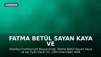 Fatma Betül Sayan Kaya ve Eşinin Fon Kazançlarını İade Talebine İzin Verildi