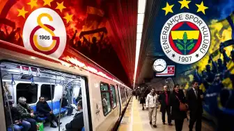 Galatasaray-Fenerbahçe Derbisi Nedeniyle İstanbul Metrosunda Sefer Düzenlemesi