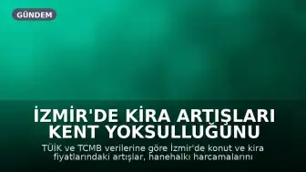 İzmir'de Kira Artışları Kent Yoksulluğunu Tetikliyor: Hanehalkı Harcamalarının Yüzde 30'u Konut ve Kiraya