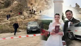 Kapadokya'da Peribacasından Kopan Kayalar Altında Kalan Genç Çift Hayatını Kaybetti