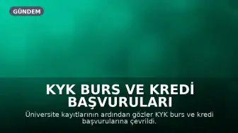 KYK Burs ve Kredi Başvuruları 2026: Geri Sayım Devam Ediyor