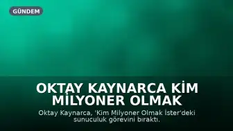 Oktay Kaynarca Kim Milyoner Olmak İster'den Ayrıldı, Yerine Cem Öğretir Geldi