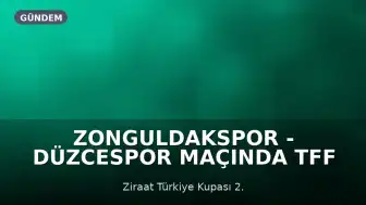 Zonguldakspor - Düzcespor Maçında TFF Gözlemcisi Uyuyakaldı, Hakemler Polis Eşliğinde Çıktı
