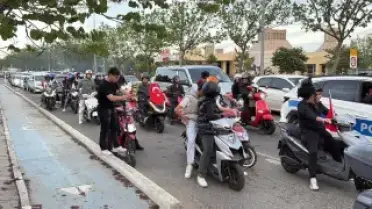 Çorlu'da Şehit Polis Memurları Erkan Tütüncüler ve Emrah Koç Anısına Konvoy Düzenlendi