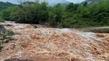 Bartın'da Arıt Deresi Taştı, Tarım Alanları Sular Altında Kaldı