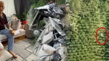 Giresun'da Sarp Araziden Yuvarlanan Kamyonet Kazasında Yaralılar Kurtuldu